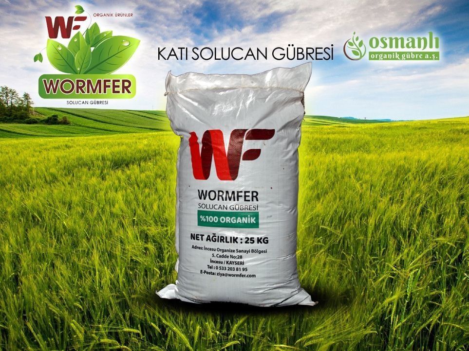 WORMFER  %100 SAF KATI SOLUCAN GÜBRESİ 25 KG