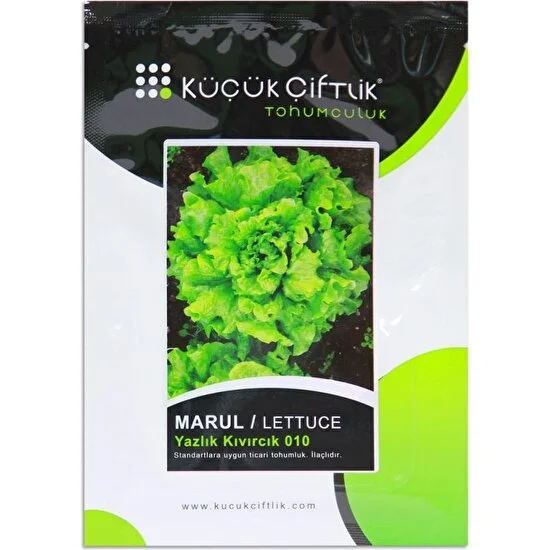 KÜÇÜK ÇİFTLİK MARUL/YAZLIK KIVIRCIK TOHUMU
