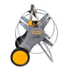 Hozelock 2460H 90 m Kapasiteli Tekerlekli Metal Hortum Toplama Sarma Arabası