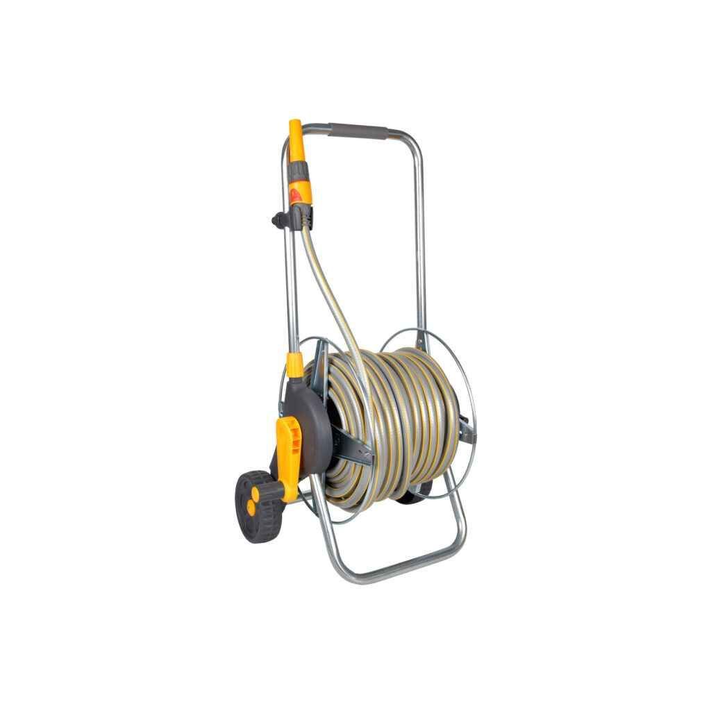 Hozelock 2436H 30 m Hortumlu 60 m Kapasiteli Tekerlekli Metal Hortum Toplama Sarma Araba Seti
