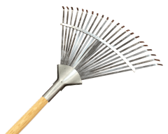 Gardener 10733 Ahşap Saplı, Ayarlı Metal Çim ve Yaprak Toplama Tırmığı