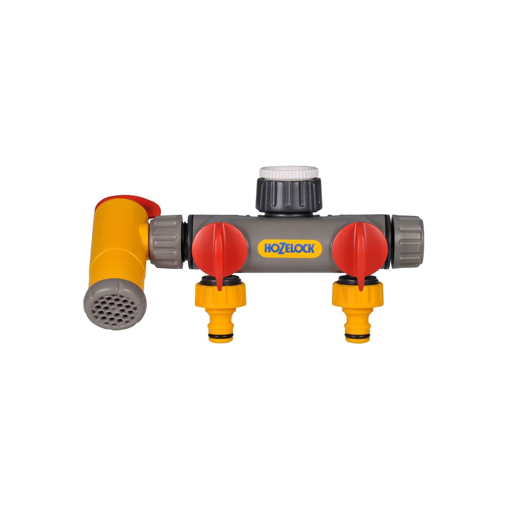 Hozelock 2250H Çift Yönlü, Musluklu, Vanalı Musluk Bağlantısı 1/2″ – 3/4″