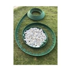 Yeşil Çim Ayırıcı Peyzaj Sınırlayıcı Toprak Ayıracı Yeşil 25 Metre Çim Şekillendirici 50 Adet Kazık