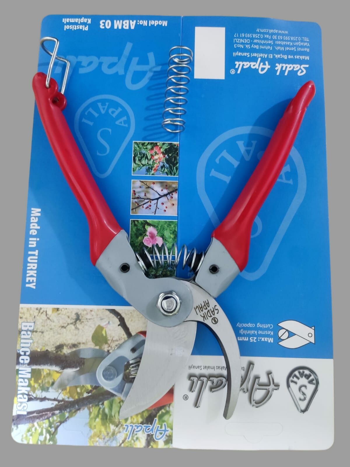 Sadık APALI ABM03 BUDAMA MAKASI-Plastisol Kaplamalı