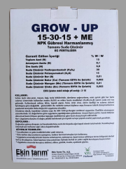GROW UP /(Sarkowana) 15 30 15 +ME İthal Yaprak Gübresi 1 Kg
