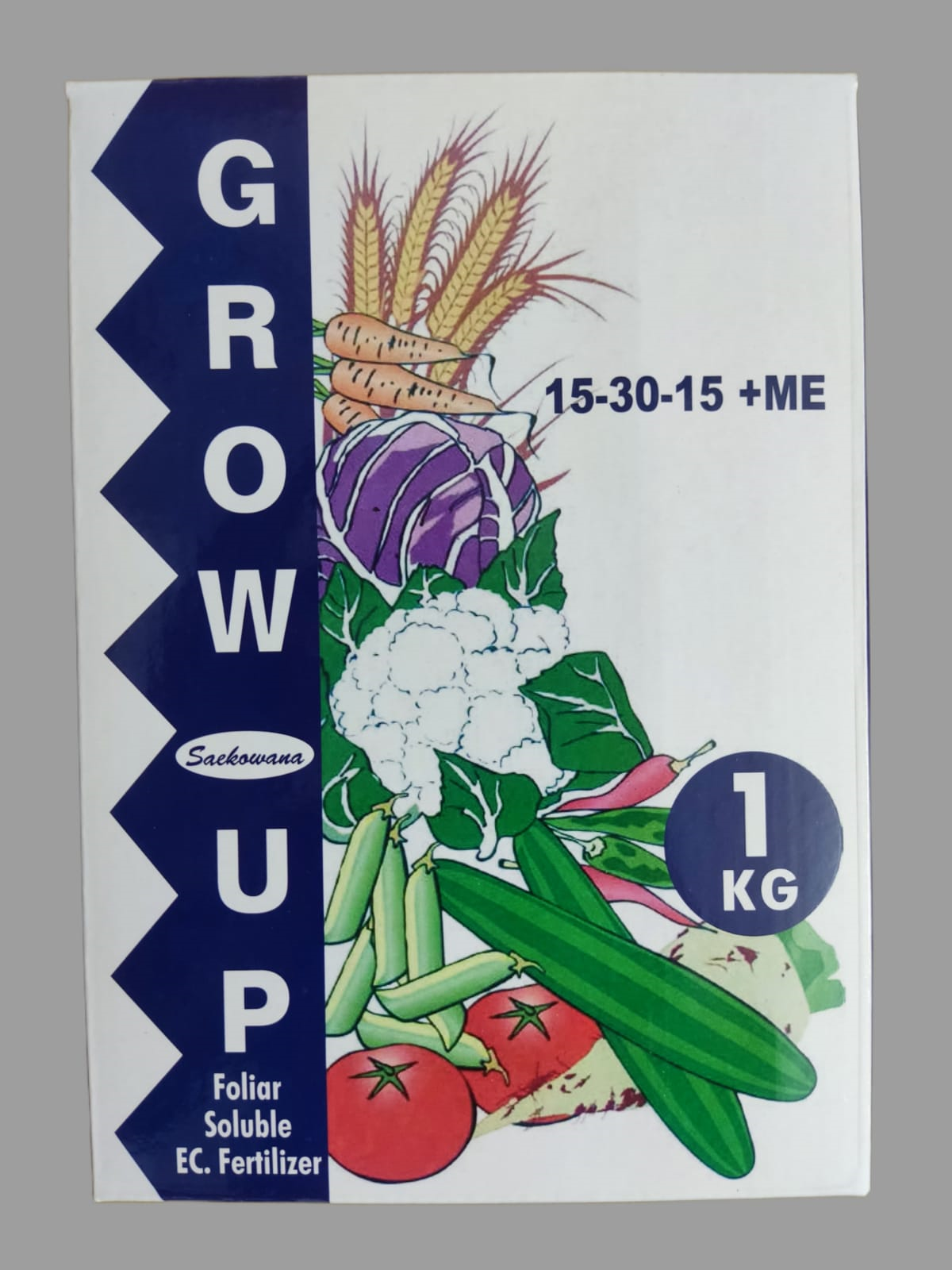 GROW UP /(Sarkowana) 15 30 15 +ME İthal Yaprak Gübresi 1 Kg