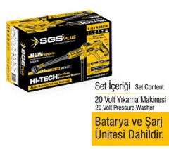 SGS AKÜLÜ BASINÇLI YIKAMA MAKİNESİ SETİ 30 BAR