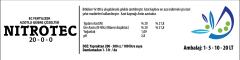 NİTROTEC 20-0-0  1 LİTRE AZOTLU GÜBRE