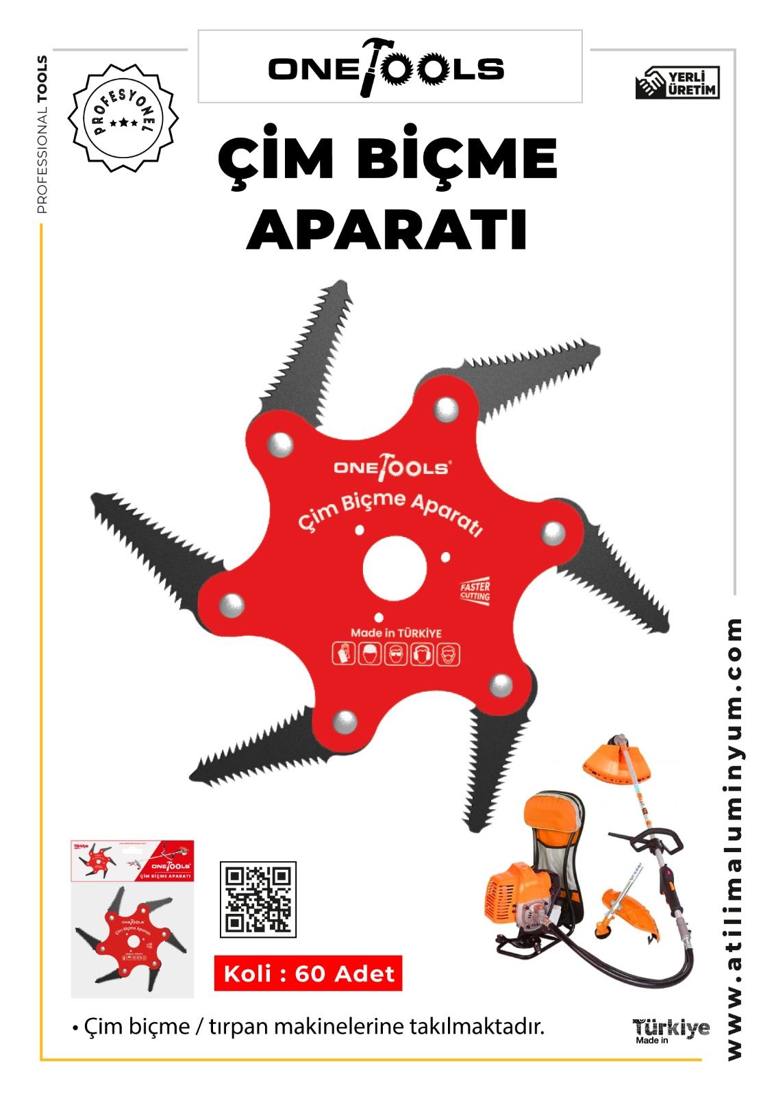 ONETOOLS ÇİM BİÇME APARATI