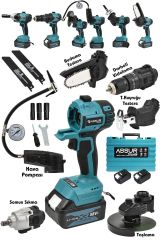 Assur Plus  7'Lı Set +Taşlama +Somun Sıkma +Tilki Kuyruğu+ Dal Budama +Akülü Vidalama+ Hava Pompası+Hilti