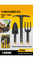 Sgs 3 Parça Bahçe Seti (GÜÇLENDİRİLMİŞ PLASTİK)