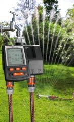 Gardena İki çıkışlı Musluk Tipi Sulama zamanlayıcı
