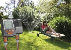 Gardena İki çıkışlı Musluk Tipi Sulama zamanlayıcı