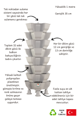 Yonca® Sabit (8 Kat) Bahçe Kulesi(Kopya)