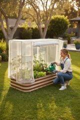 Modüler Yükseltilmiş Bahçe Yatağı No:7 Seralı