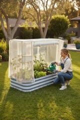 Modüler Yükseltilmiş Bahçe Yatağı No:7 Seralı