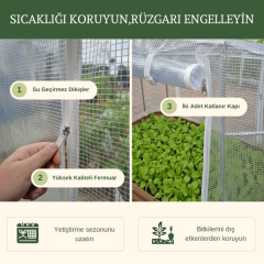 Modüler Yükseltilmiş Bahçe Yatağı No:7 Seralı