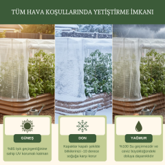 Modüler Yükseltilmiş Bahçe Yatağı No:7 Seralı